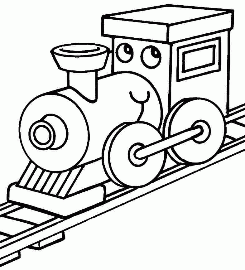 Train Color Pages Free Printable