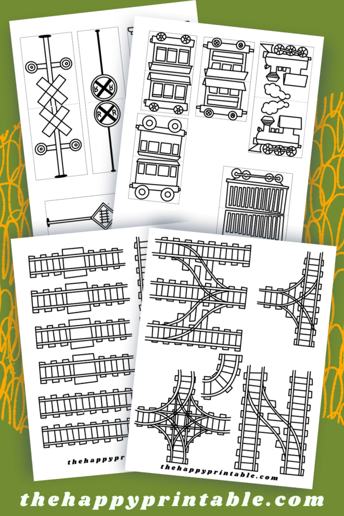 Train Template Printable Train Track The Happy Printable