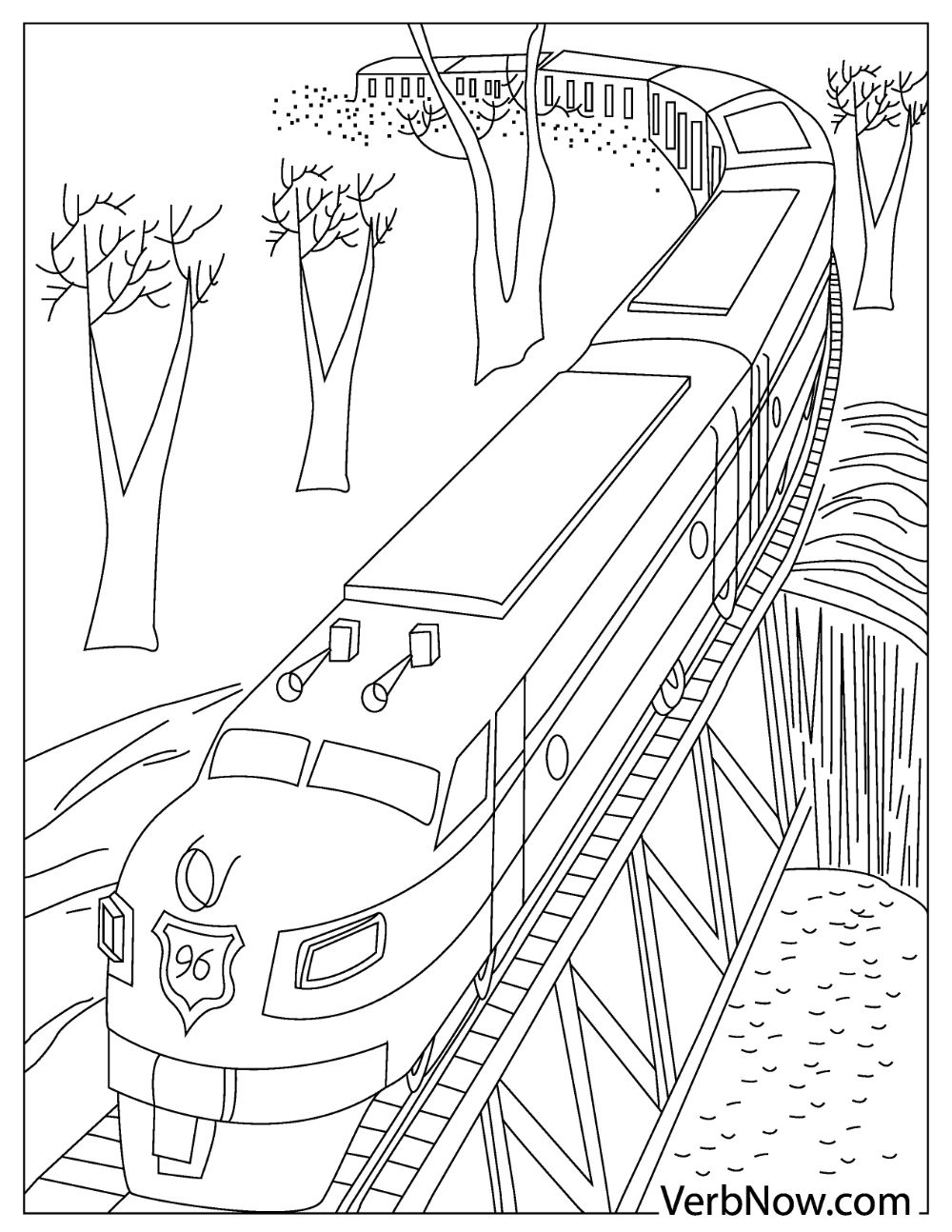 Trains Coloring Pages Free Printable Train Coloring Sheets My XXX Hot 
