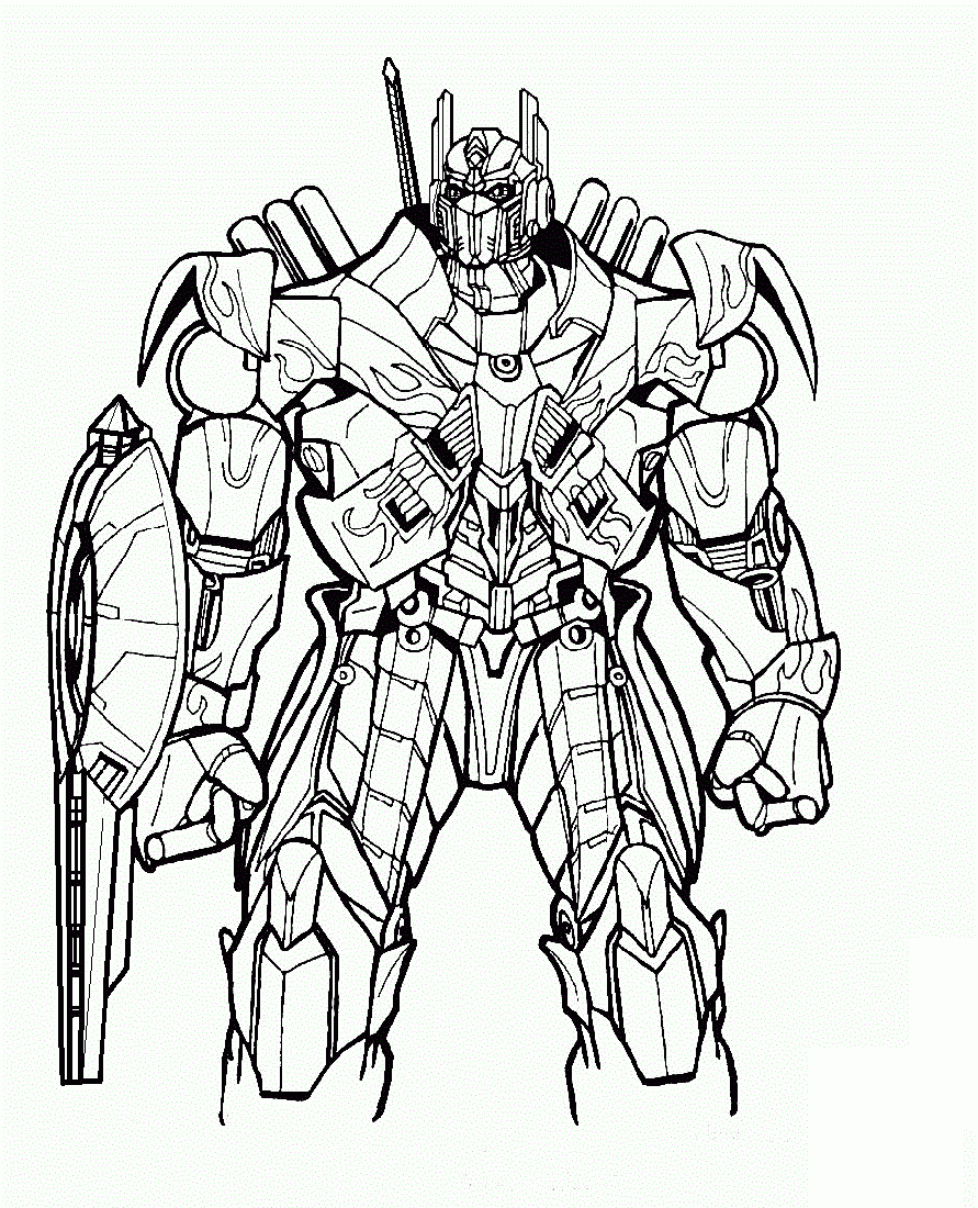 Transformer Coloring Page Educative Printable