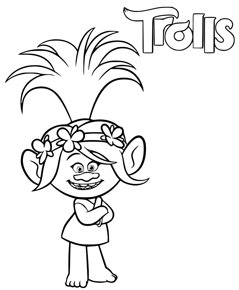 Trolls Coloring Pages Printable Coloring Pages FREE
