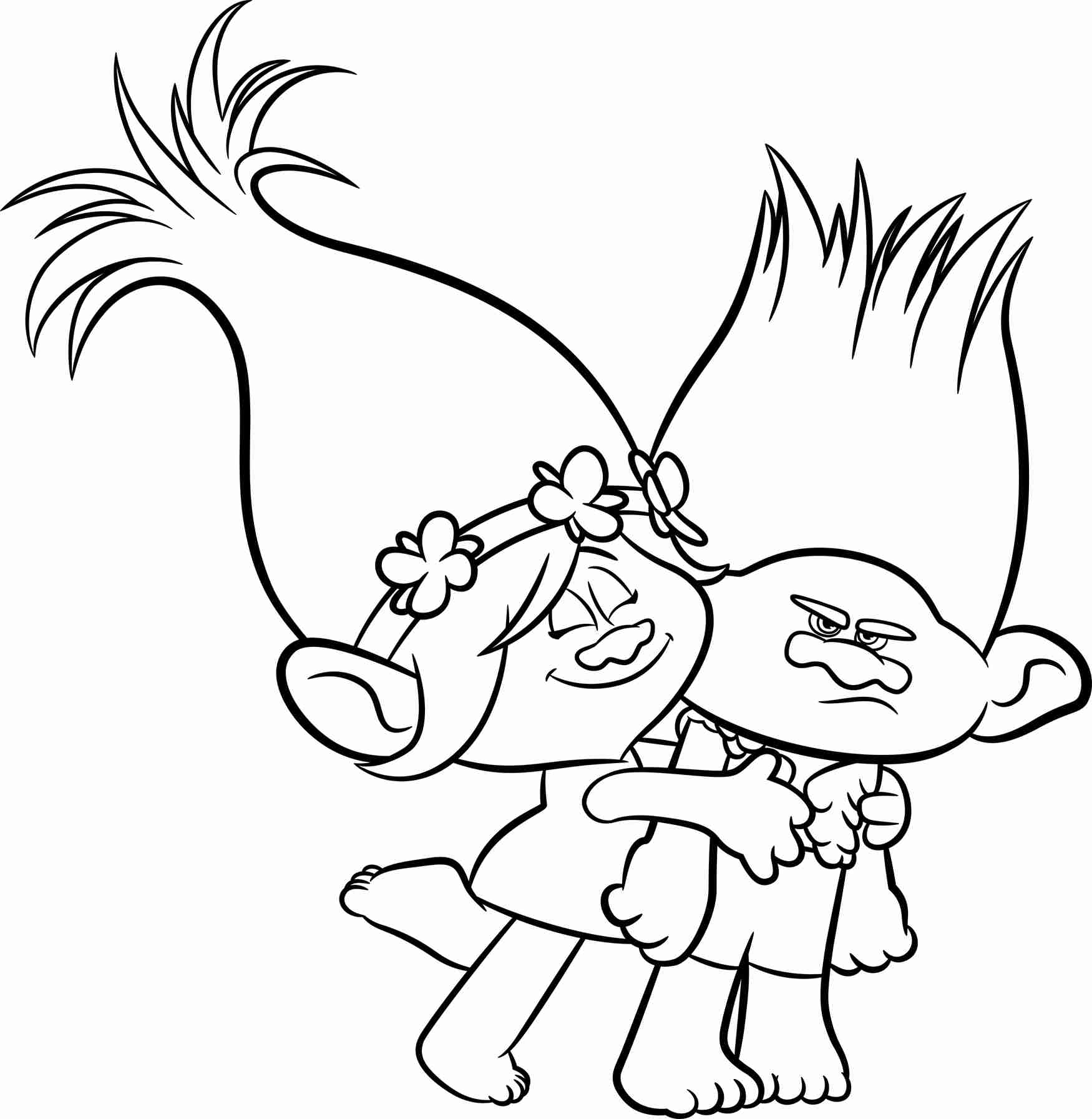 Trolls Free Coloring Pages At GetDrawings Free Download