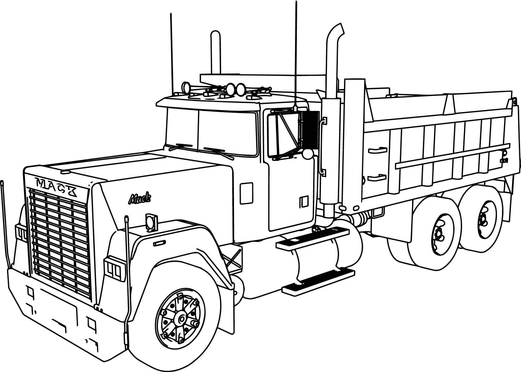 Truck Coloring Pages Coloring rocks 
