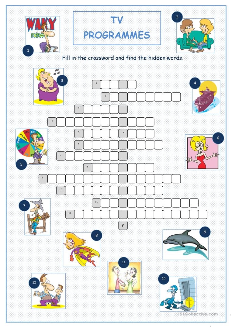 Tv Crossword Puzzles Printable Printable Crossword Puzzles Online