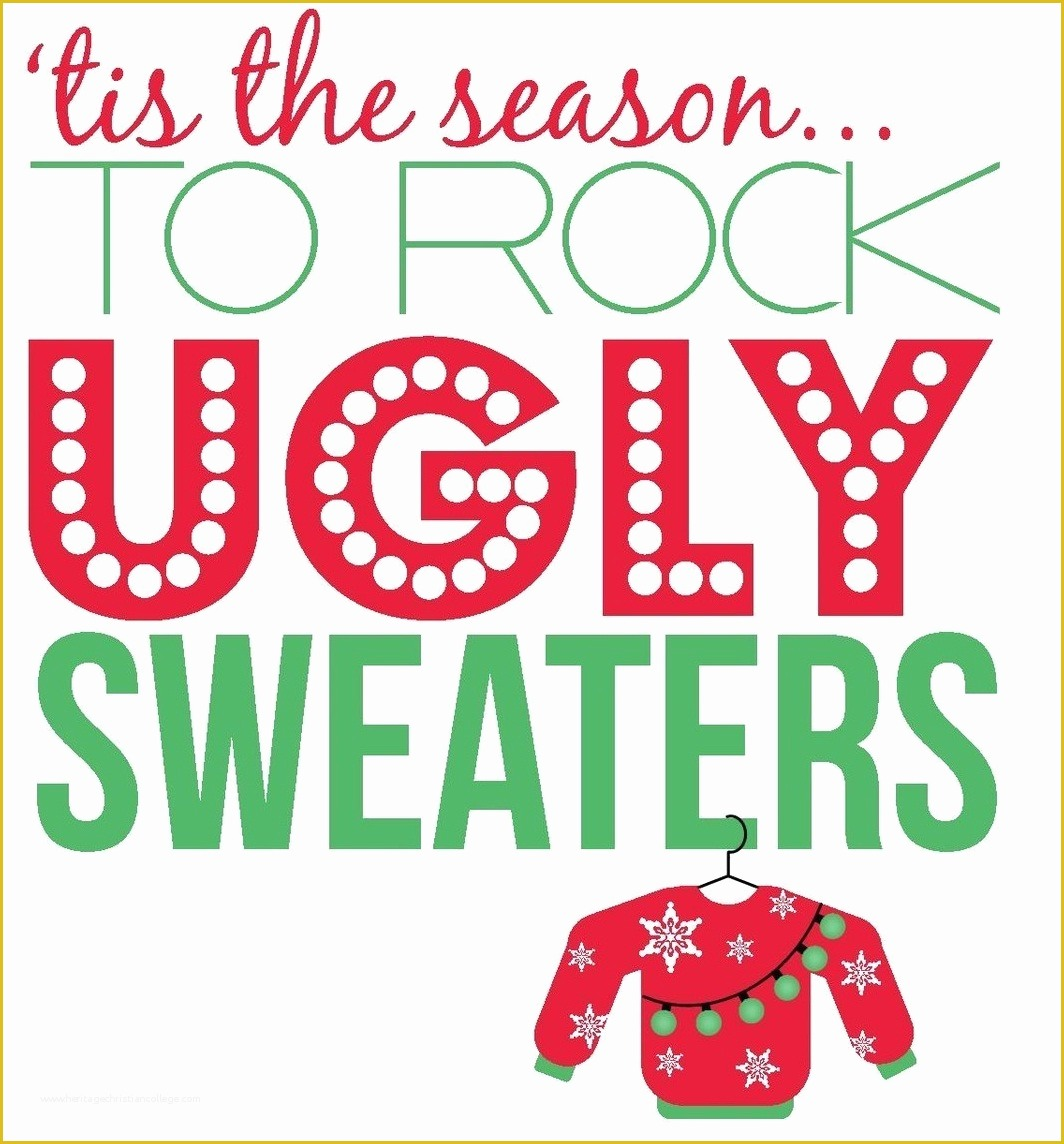 Ugly Sweater Flyer Template Free Of Ugly Christmas Sweater Contest 