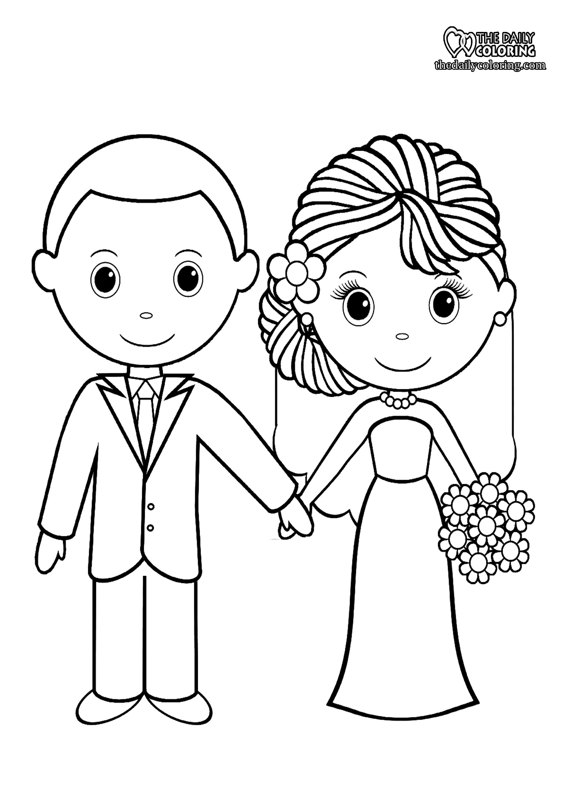 Wedding Coloring Pages 2023 The Daily Coloring