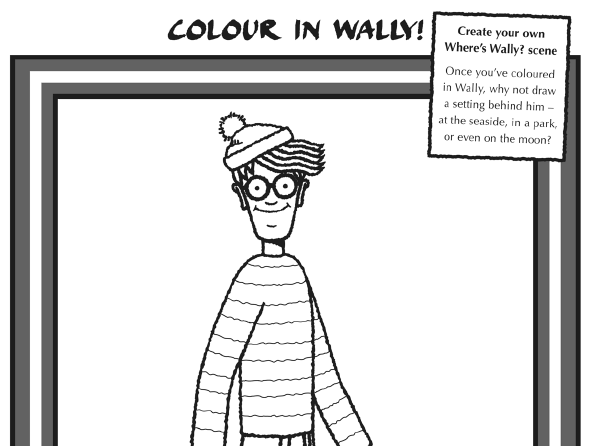 Where 39 s Wally Colour Crossword Activity Sheets Teaching Resources