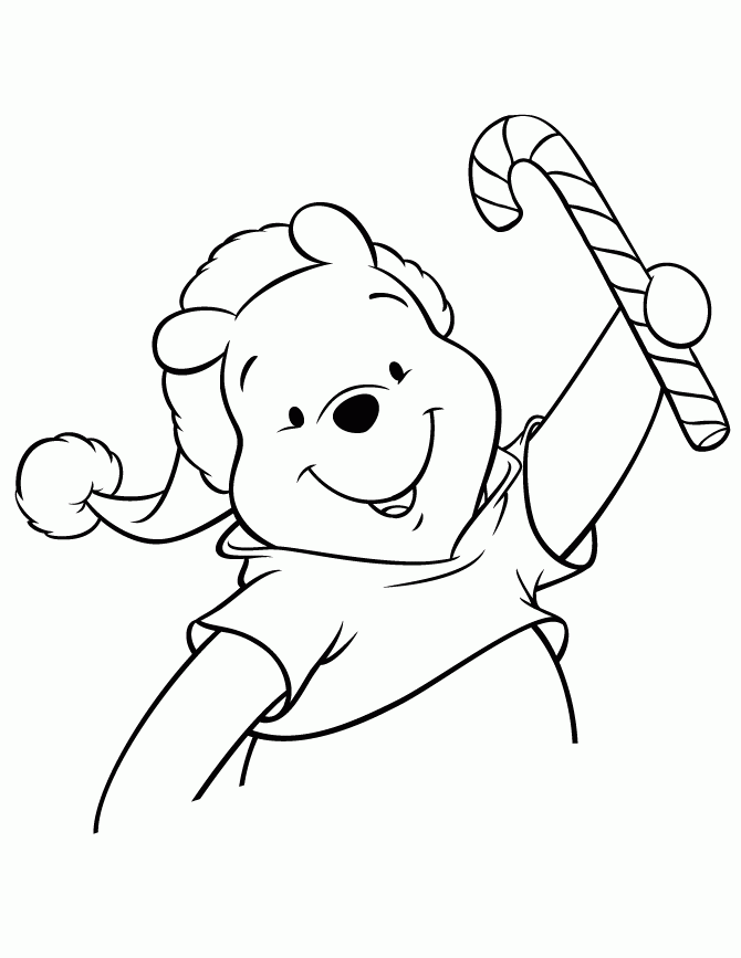 Winnie The Pooh Christmas Coloring Pages Coloring Home