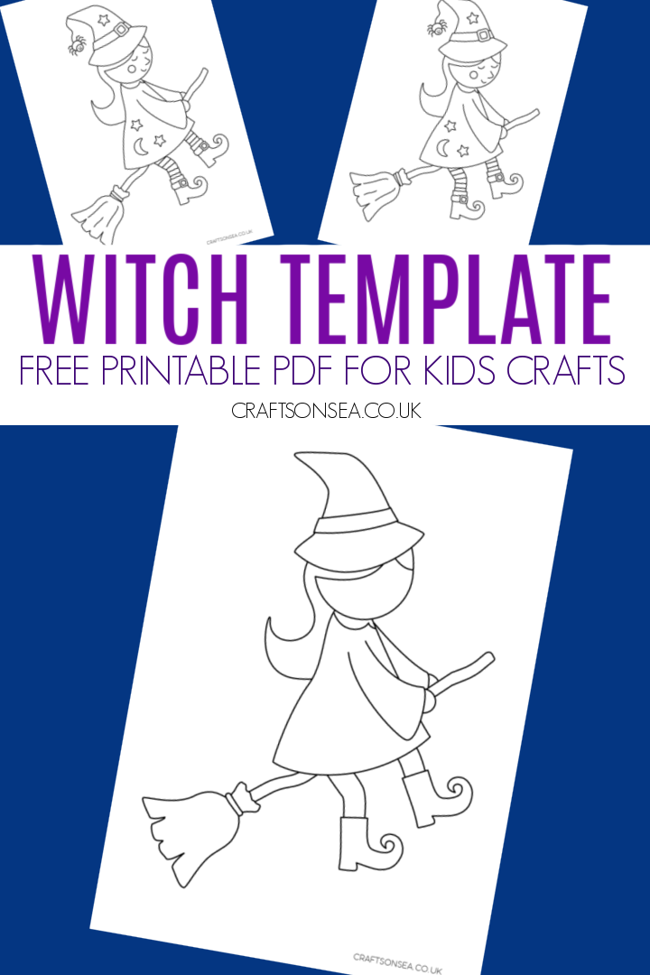 Witch Template FREE Printable PDF Halloween Activities Halloween 